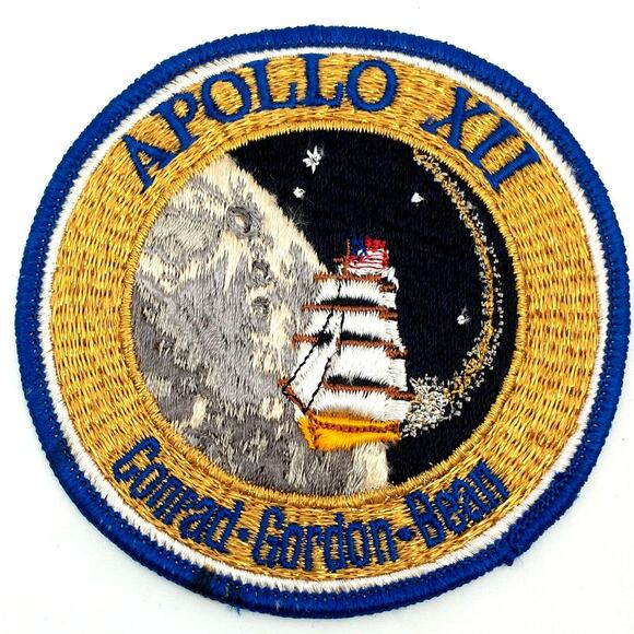 Astronaut NASA Space Mission Patch Apollo XII 12 Conrad Gordon Bean 4" - Picture 2 of 6